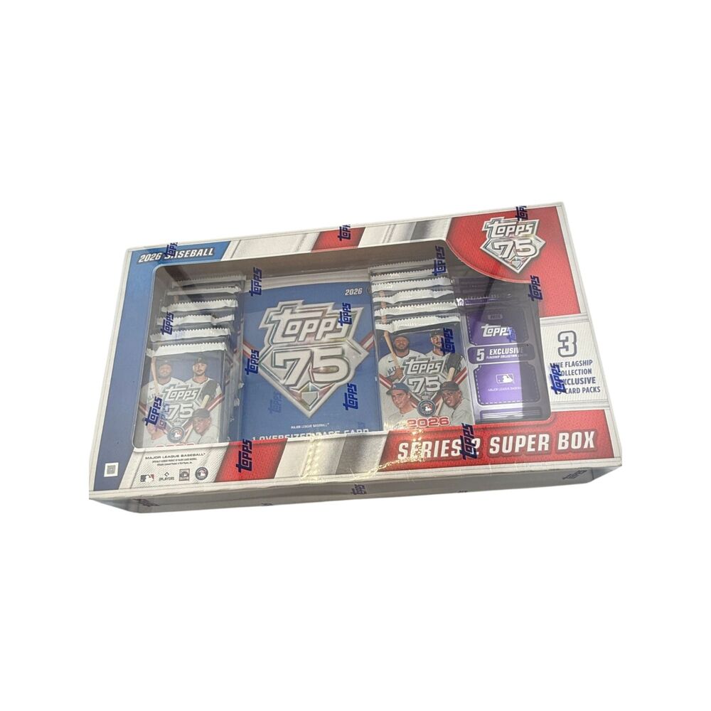 2026 Topps Series 2 Baseball Super Box Factory Sealed 184 Cards Flagship Packs
